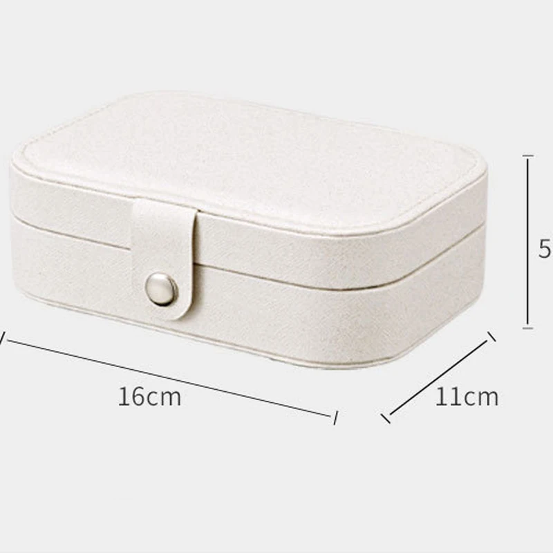 Искусственная кожа бархат коробка для хранения ювелирных изделий серьги