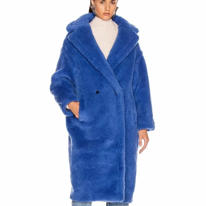 2019 зимнее однотонное пальто из овечьей шерсти и куртки женские уличные