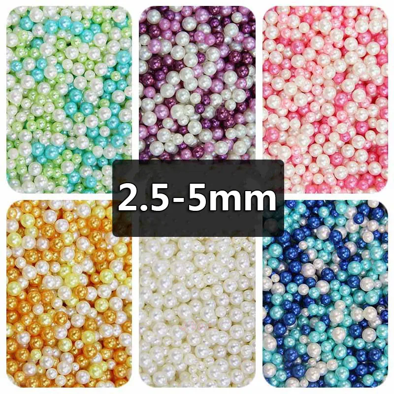 

DIY Slime Beads Accessories Filler Crystal Mud Particles Simulation Pearl Without Holes Jewelry Slime Supplies toys for children