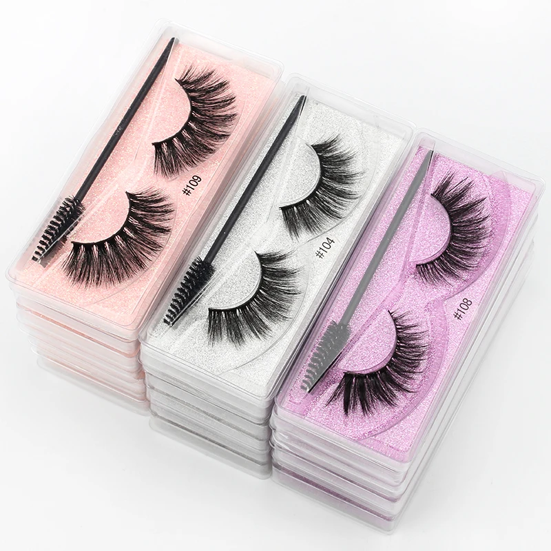 

Wholesale Eyelashes 5/20/100 PCS 3d Mink Lashes In Bulk Natural Long Eyelashes Soft Fluffy Volume False Lashes Set Makeup