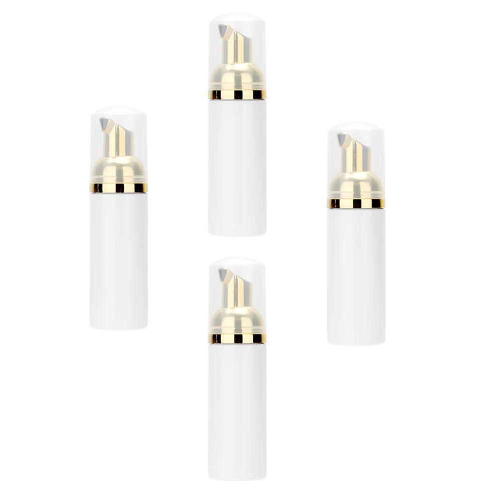 

4Pcs 60ml Empty Refillable Bottles Foaming Facial Cleanser Container Holder