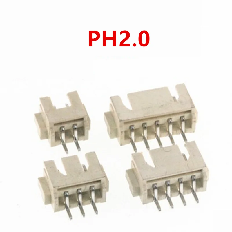 

20 шт. PH2.0 2P 3P 4P 5P 6P 7P 8P SMT 2 мм горизонтальный контактный разъем