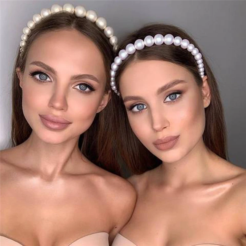 24 Стиля Модные искусственные жемчужные ободки для волос аксессуары женщин