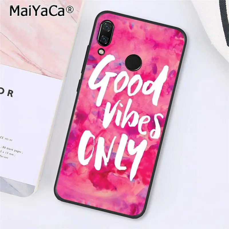 MaiYaCa пословица фраза девиз 8Tod Vibes Только любовь чехол для телефона Xiaomi Redmi8 4X 6A 9 8A