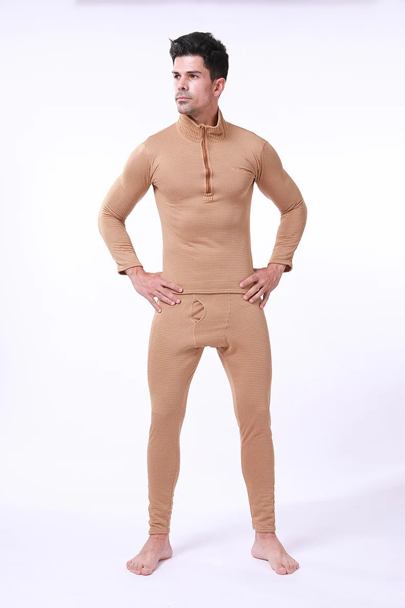 Зимнее мужское термобелье на открытом воздухе с квадратным встряхиванием, флисовая рубашка, брюки, костюм, спортивный костюм для велоспорта, тактическая Боевая тренировка, сохраняющие тепло комплекты