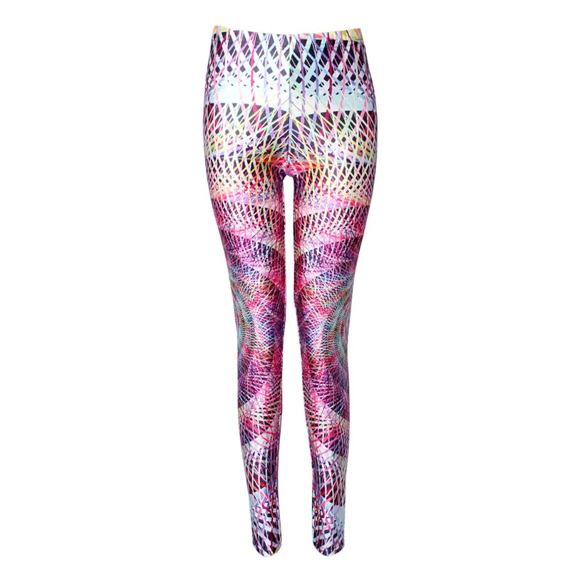 DOUBCHOW Womens High Waist Galaxy Digital 3D Printed Shiny Leggings 2017 Pants Letters Gold Gears Leggins Pants Plus Size 3XL