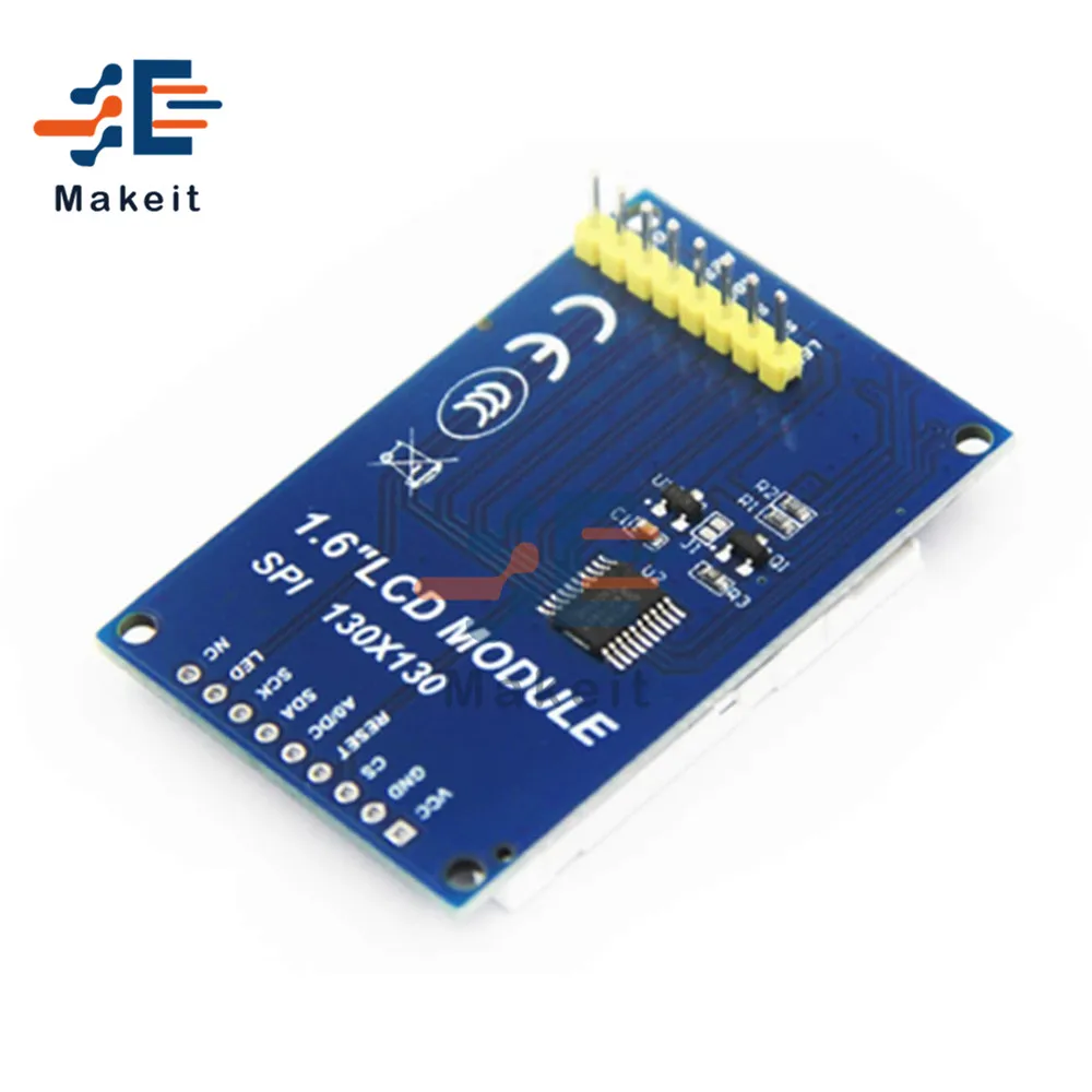 Модуль ЖК-дисплея TFT 1 6 дюйма 130*130 OLED последовательный порт SPI прозрачный дисплей