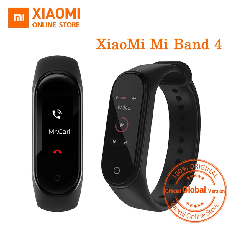 Глобальная версия Xiaomi Mi Band 4 смарт браслет 0 95 &quotцветной AMOLED дисплей фитнес трекер