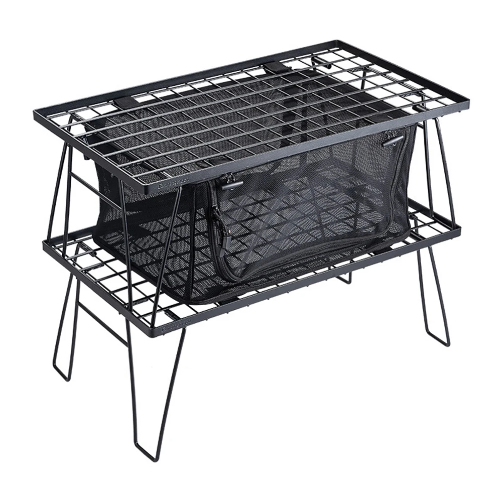 

Folding Mesh Storage Bag Portable Organizer Mesh Storage Case Cookware Camping Fishing Hiking Mounteering Equipment