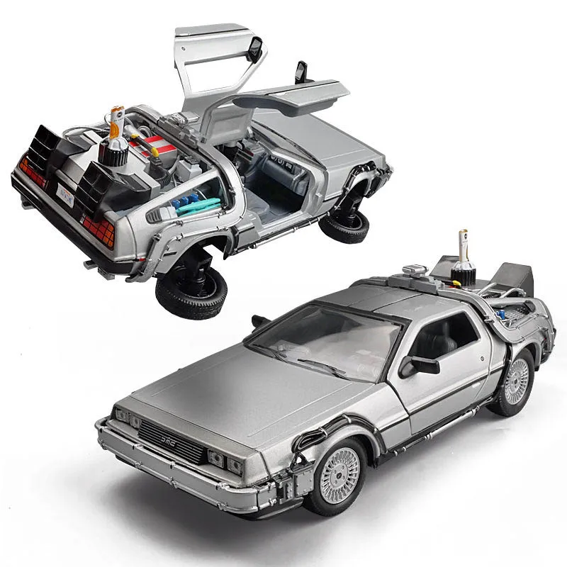 1:24 DMC 12 delorean back to the future время машины литья под давлением брелок для автомобильных