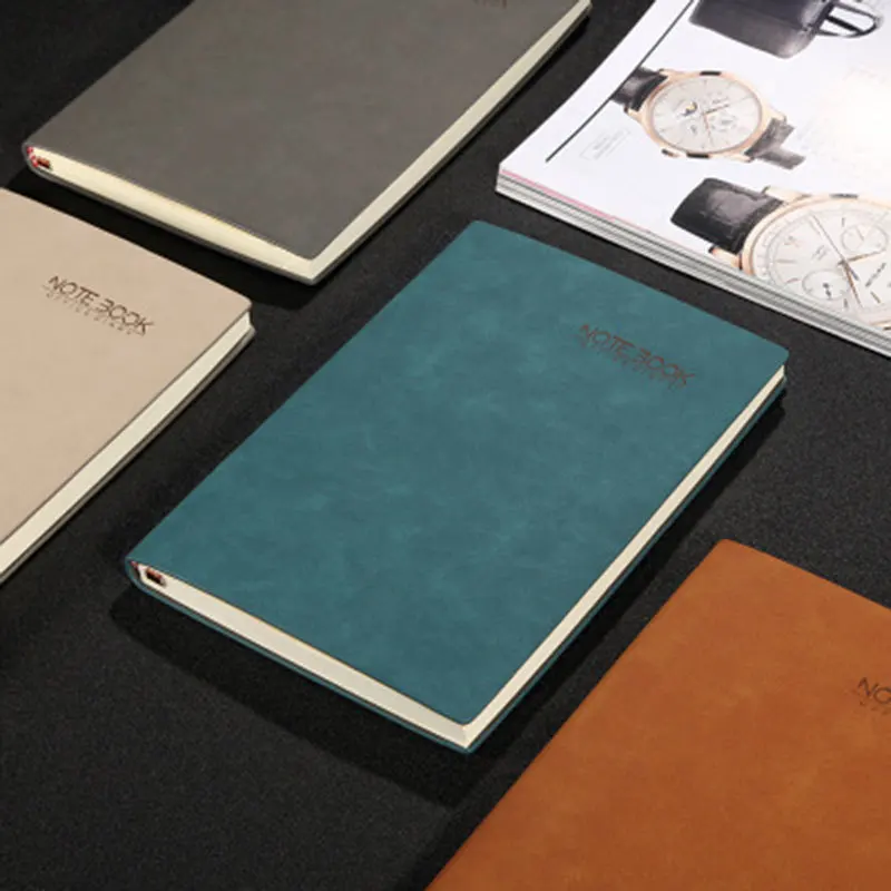 Офисный блокнот в деловом стиле A5 220 страниц формат линий плотный мягкий чехол