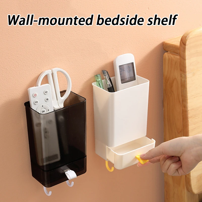 

Горячий настенный органайзер Прикроватный ящик для хранения клейкая Полка на стенку Кровати Аксессуары для спальни ванной комнаты офиса