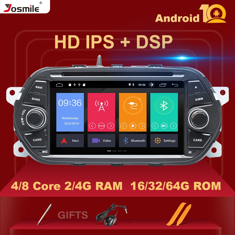 4 ГБ 64 1 Din Android 10 автомобильный Радио DVD для Fiat Tipo Aegea Egea 2015 2016 2017 мультимедийный