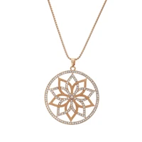 statement necklace for women geometric flower pendant necklaces gold silvery long chain fashion jewelry accessories 2021