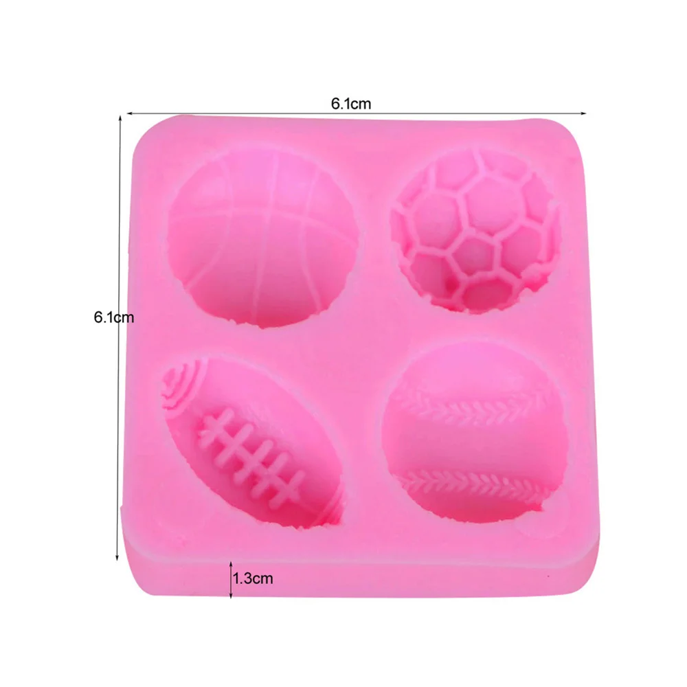 

Football Baseball Sports Equipment Mold Cake Decoration Tool DIY Baking Silicone Dessert Creative Practical Decoration Mold