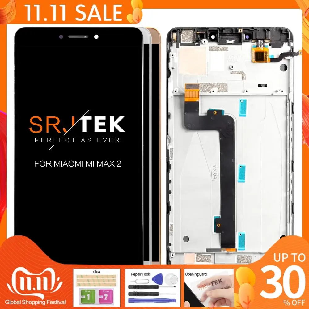 

6.44" 1920x1080 IPS Display For XIAOMI MI MAX 2 LCD Touch Screen Max2 Mi Max 2 LCD Digitizer with Frame Replacement Parts