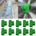 101220 шт., пластиковые зеленые фиксированные зажимы для теплиц