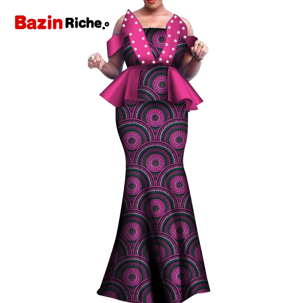 Африканский Воск принтом комплект из двух предметов 2021 в африканском стиле фут