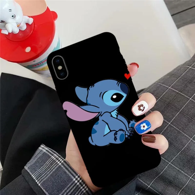 Style 2 Джамлюлярные чехлы для телефонов с рисунком стежка для iPhone XS MAX 11 Pro XR X 7 8 6 6s Plus черный силиконовый мягкий чехол-чехол для iPhone 7 - Цвет: Style 2