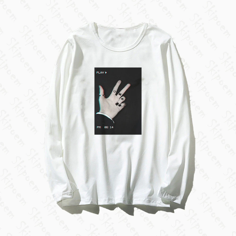 Креативная футболка с татуировкой женская готическая винтажная Харадзюку каваи