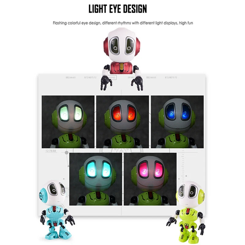 Умный говорящий робот со светодиодный светильник интеллектуальная запись