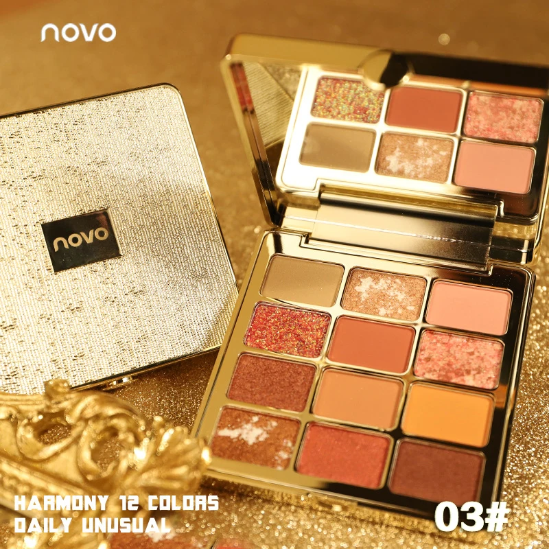 

Cosmetics Twelve Color Eyeshadow Student's Beginners'Beauty Matte Pearl Flash Eyeshadow