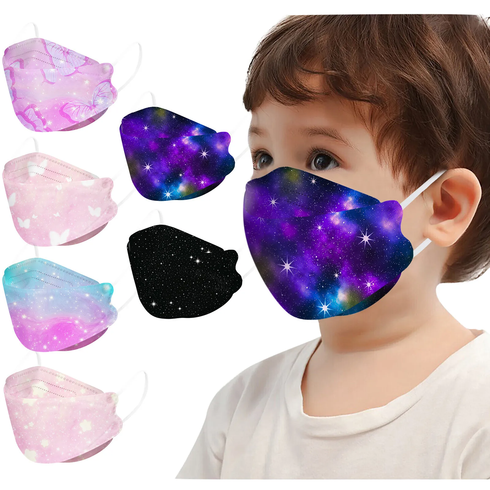 

10 шт. уличная маска для детей с принтом противотуманная и Пылезащитная маска для детей маска для Хэллоуина маска для косплея мужская маска