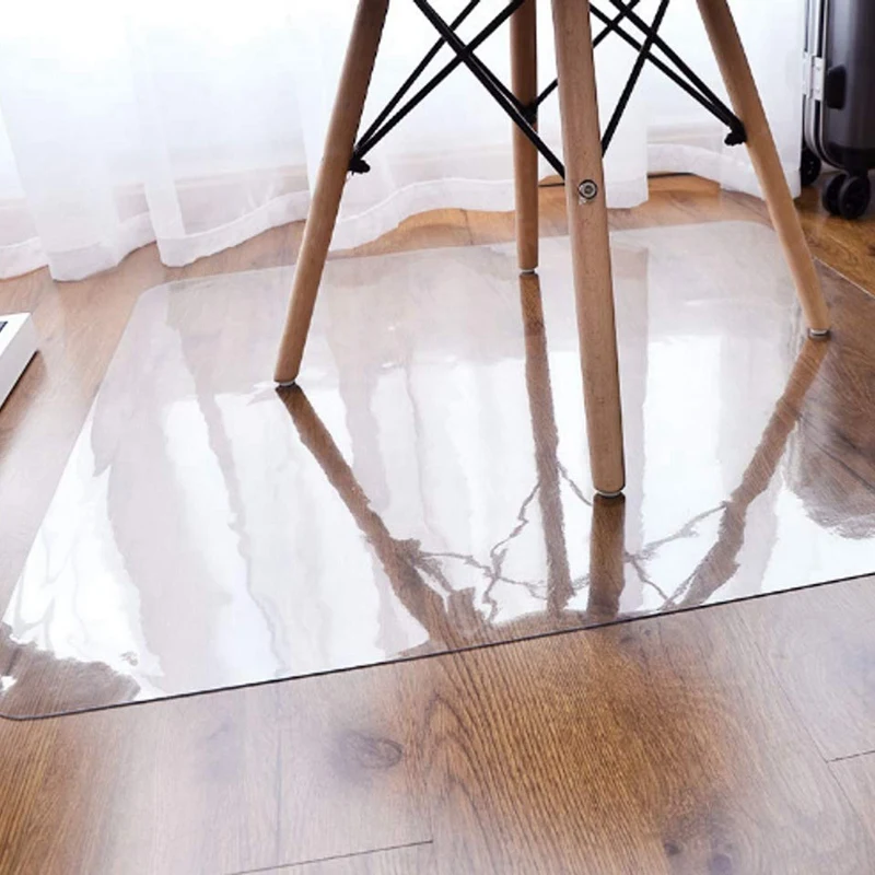 

Chair Mat Pvc,Hard Floor Cushion Protection Pad Transparent Rolling Wheelchair Cushion Office Chair Cushion-1.5Mm