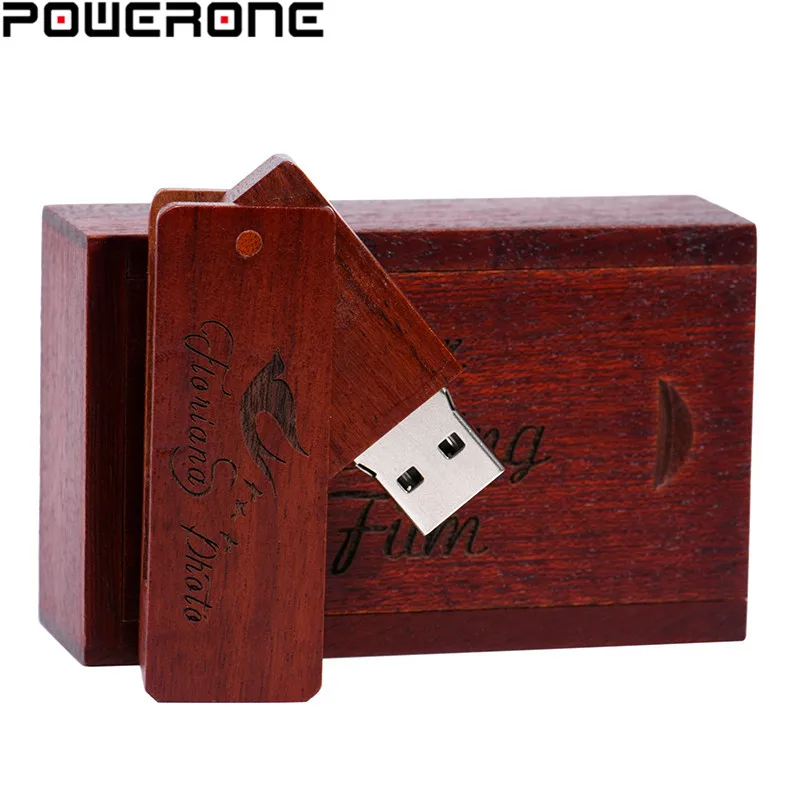 POWERONE USB 2 0 деревянный квадратный армейский нож Флешка 64 ГБ 32 16 4 Usb флэш накопитель