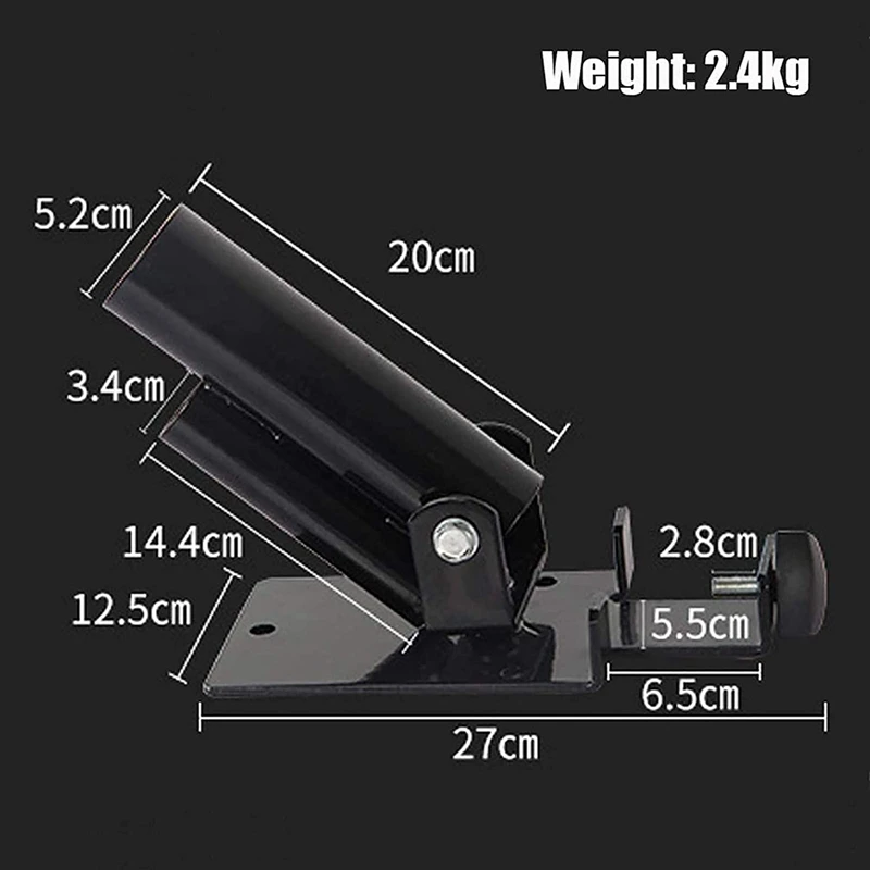 

T-Bar Row Barbell Trainer, T-Bar Rowing Platform in Black, for 5.2 and 3.4 Cm Barbell Bars, (T-Bar Rowing / T-Bar Row)