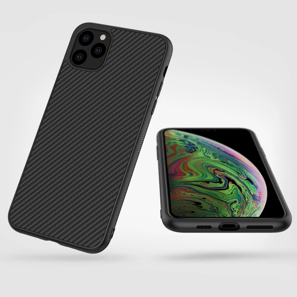 Чехол Nillkin для iPhone 11 Pro Max X Xr Xs Max, жесткий пластиковый чехол из углеродного волокна для iPhone 11 Pro Max