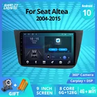 2DIN Android10.0 Автомобильная магнитола для Seat Altea 2004-2015 GPS навигации стереофонический радиоприемник автомобиля Авто Радио Видео DSP bluetooth-плеер IGO