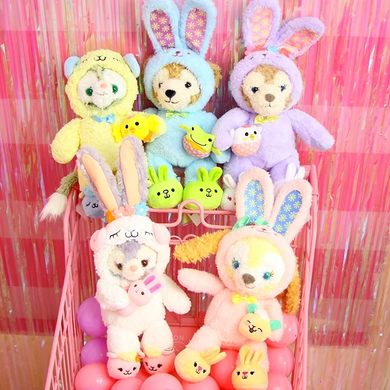 Пасхальный кролик медведи дуффи и Shelliemay Kawaii Плюшевые игрушки Stellalou Gelatoni кошка