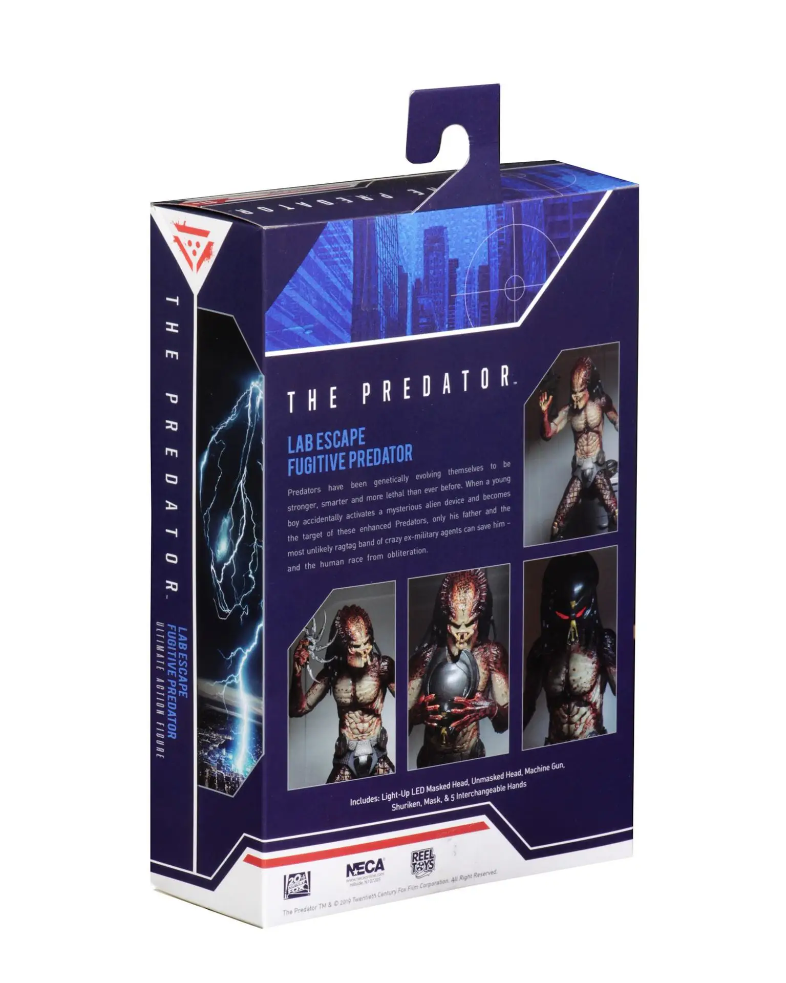 Фильм NECA LAB ESCAPE беглец Хищник с светильник светодиодный маска коллекционные