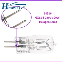 honeyfly 64516 gx6 35 halogen lamp 230v 300w warmwhite halogen bulb clear crystal light microscope stage studio lamp