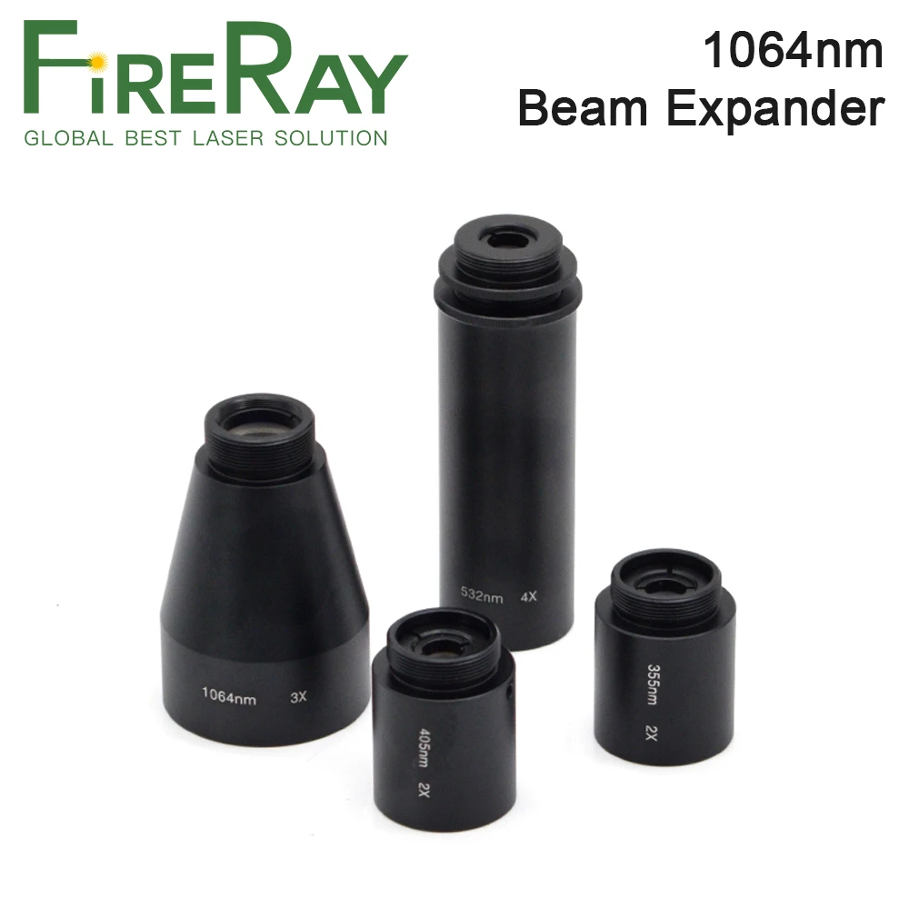 FireRay 1064nm 355nm 405nm 532nm Laser Beam Expander 2X-12X Galvanometer Marking Lenses Optics | Инструменты
