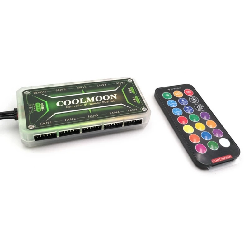 COOLMOON RGB пульт дистанционного управления DC12V 5A светодиодный Цвет интеллигентая