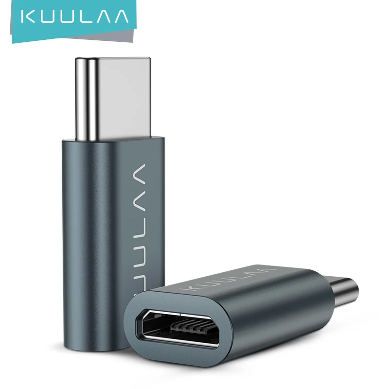 Адаптер KUULAA USB Type C OTG переходник с Micro на кабель для Macbook Pro Samsung S10 Plus быстрая