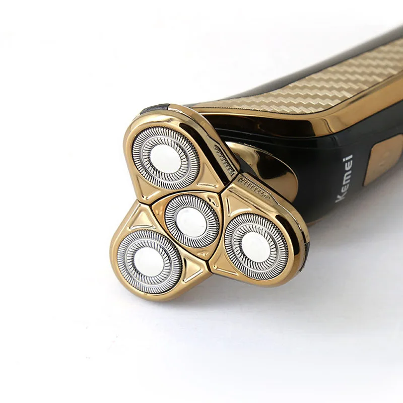 Kemei мужские бритвы усы нос Стрижка волос Электробритвы перезаряжаемые 4 лезвия