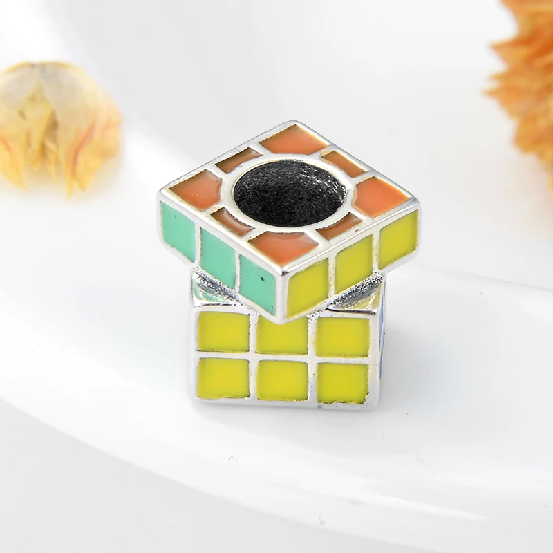 Модные очаровательные цветные подвески из стерлингового серебра 925 пробы для