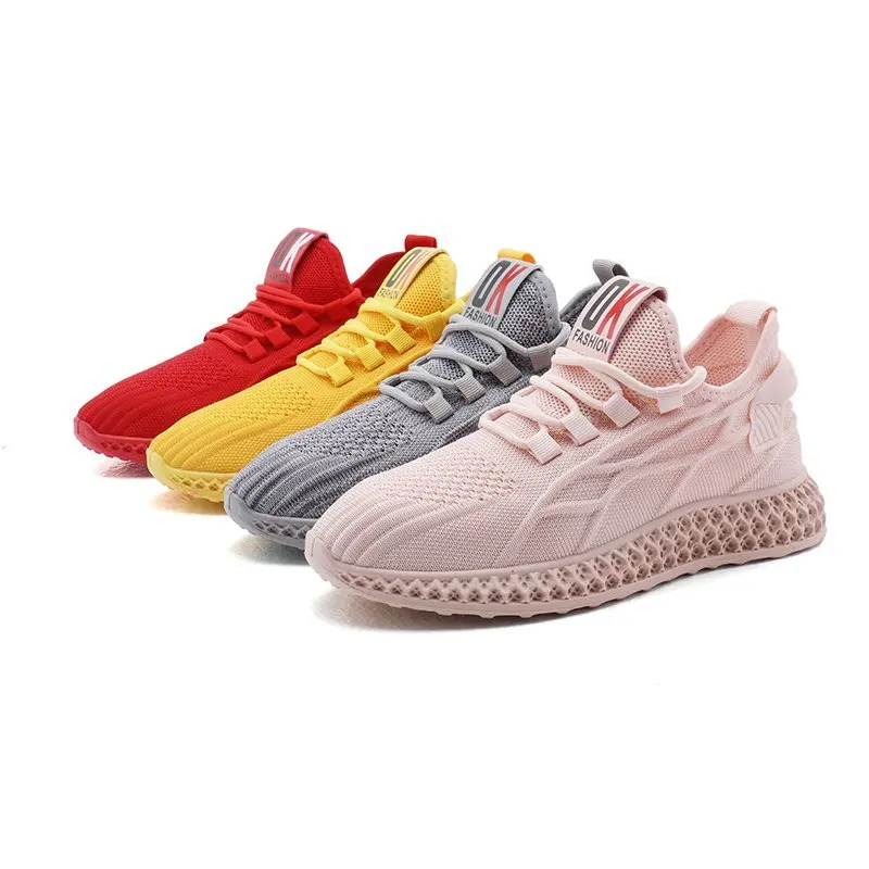 

Women Sneakers 2021 Summer Autumn Breathable Mesh Air Candy Colors Casual Sports Shoes Low Cut Trends Woman Running Shoe Tenis
