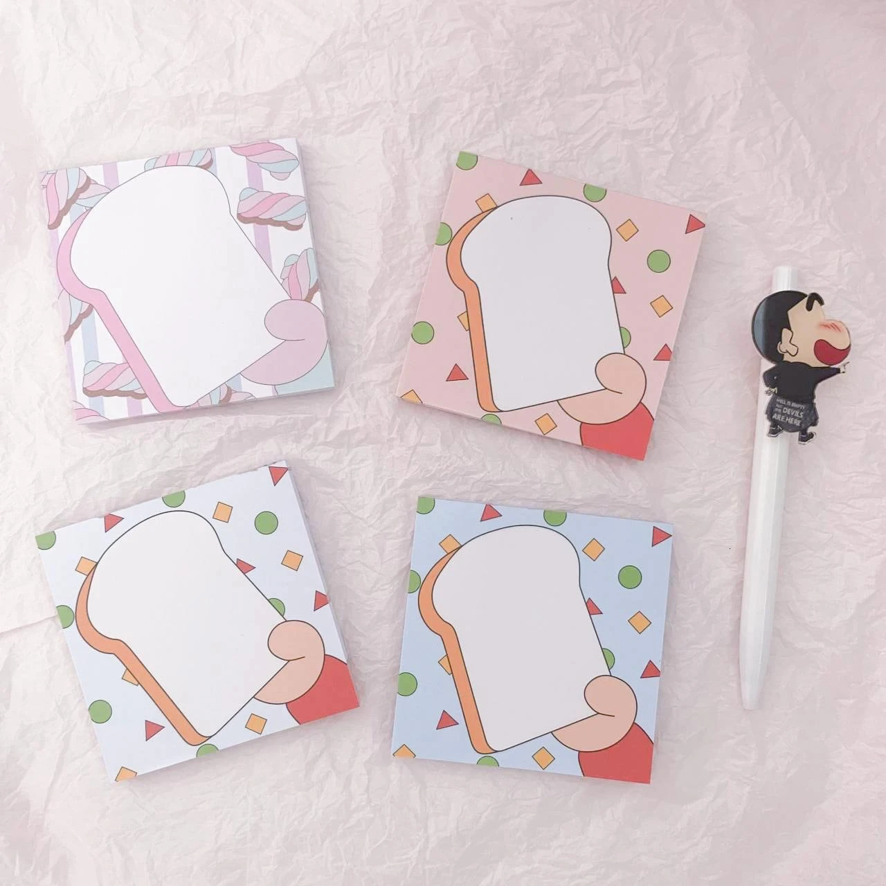 SIXONE 80 листов Ins девушка сердце тост сплоченный оставить сообщение бумага Kawaii