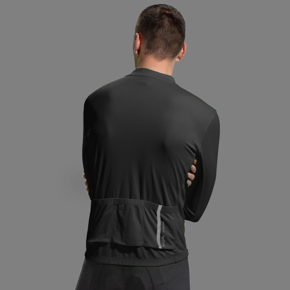 Футболка Santic мужская для велоспорта удобный топ с длинными рукавами и защитой от