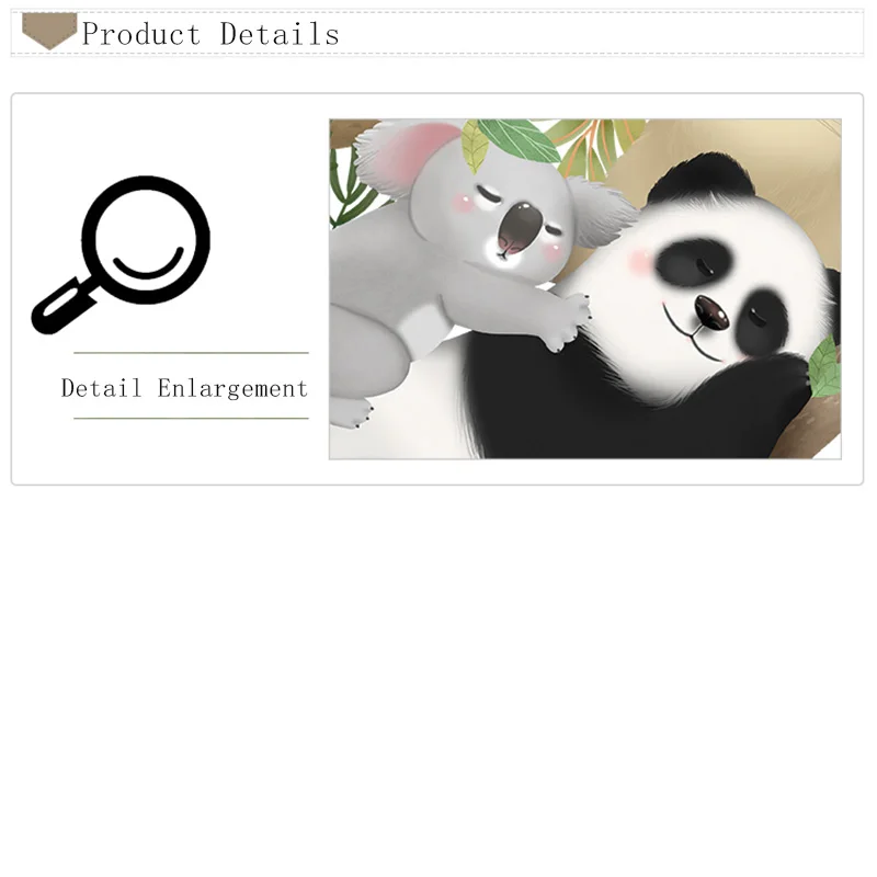 Милые животные Панда Коала мультфильм винил друзья наклейки на стену для детской