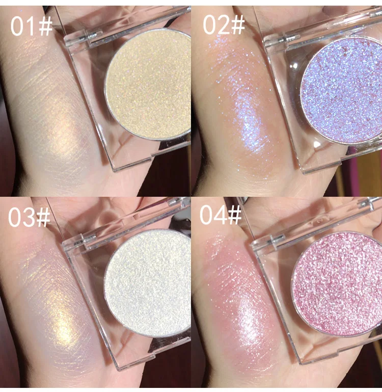 Лазерный Макияж Блеск металлик палитра теней для век пигментированные мерцающие