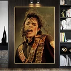 Майкл Джексон плакат и принтом американский поп-певец и танцор живопись на холсте искусство стены ретро фото Декор в гостиную