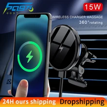 Qi Car Wireless Chargers Magnetic Wireless Car Charger Mount Air vent for iPhone 1213pro max mini Fast Charging Car Phone Holder