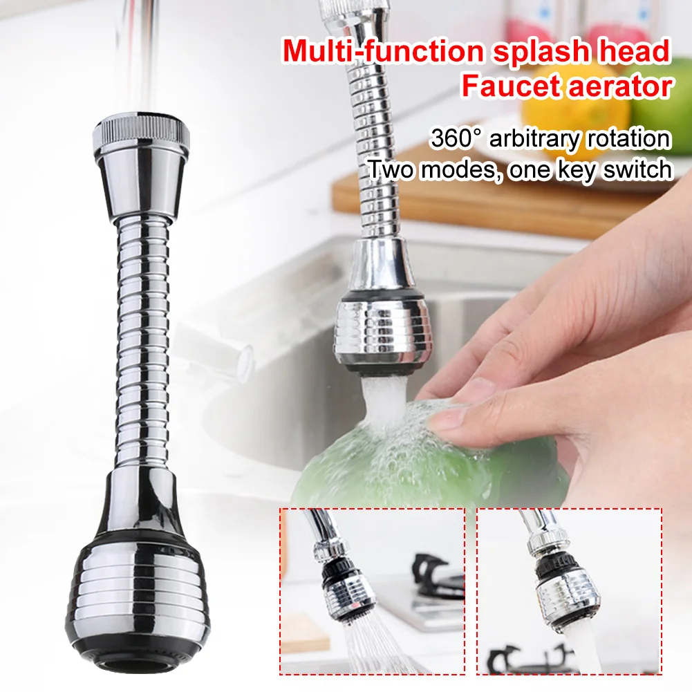 

360 Swivel Mode Saving Water In The Bubbler Nozzle High Pressure Faucet Filter Faucet Adapter Extender Foam Kitchen Faucet