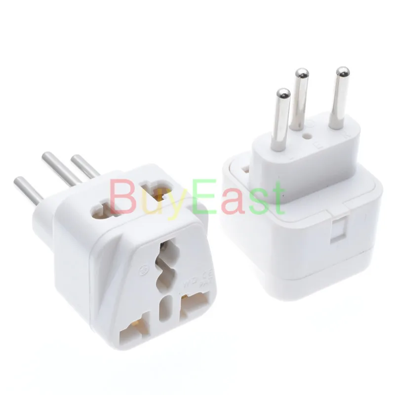 1 шт. универсальный для Швейцарии Заземленный дорожный адаптер 2 полосная