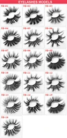 Luxury 25mm Mink Fake Lashes Thick Long Handmade False Eyelashes Extensions Soft  Vivid 5D Lashes 120Pairslot DHL Free
